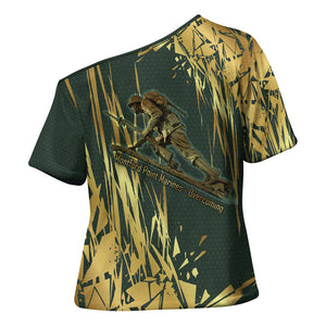 Montford Point Marines Overcoming Cross Shoulder Shirt Military History Camouflage Art