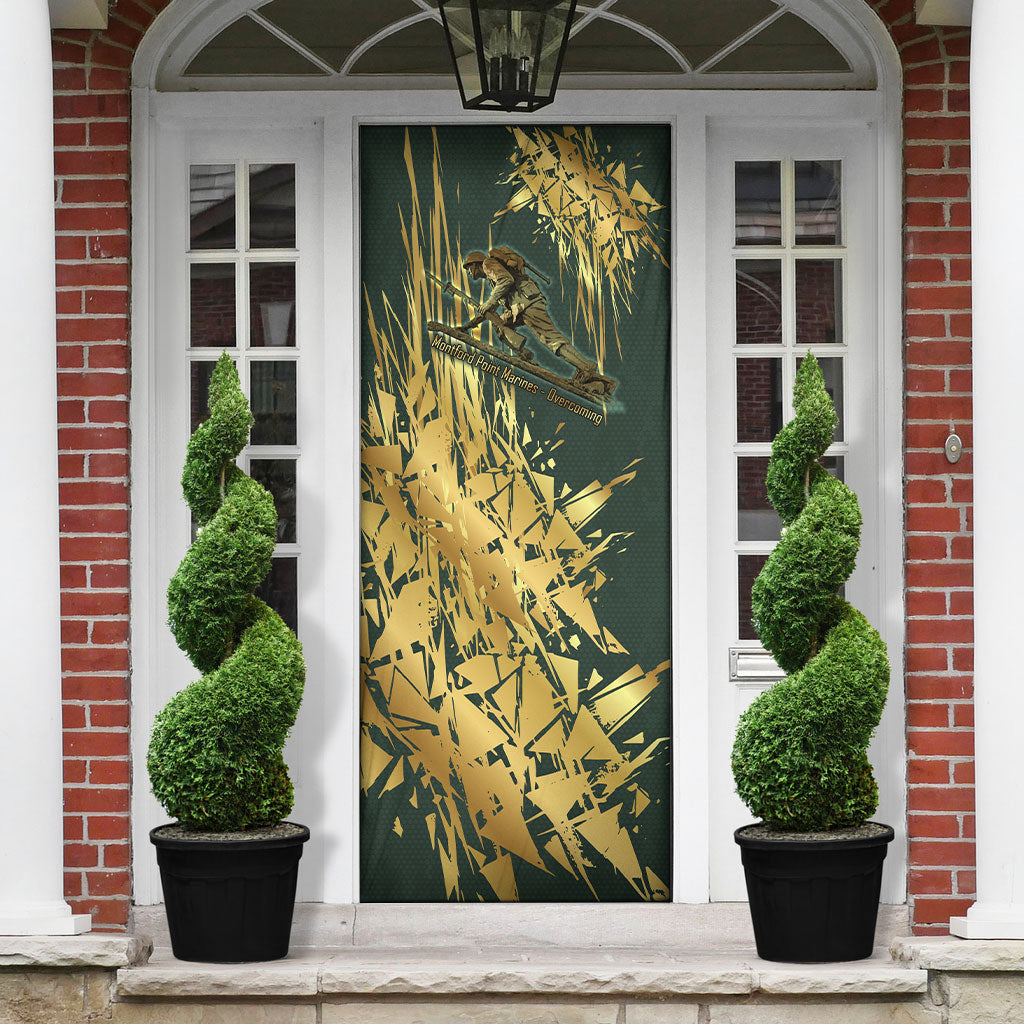 Montford Point Marines Overcoming Door Cover Military History Camouflage Art