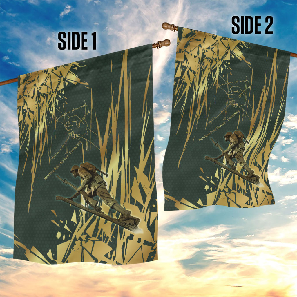 Montford Point Marines Overcoming Garden Flag Military History Camouflage Art