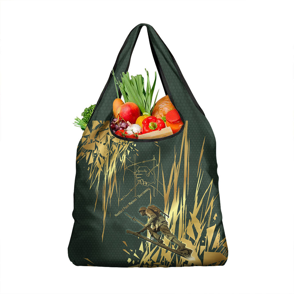 Montford Point Marines Overcoming Grocery Bag Military History Camouflage Art