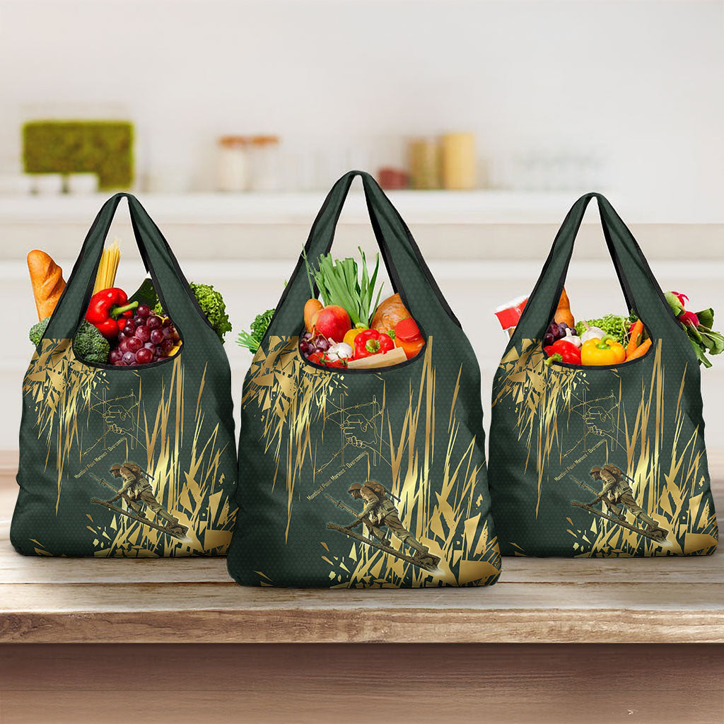 Montford Point Marines Overcoming Grocery Bag Military History Camouflage Art