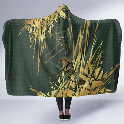 Montford Point Marines Overcoming Hooded Blanket Military History Camouflage Art