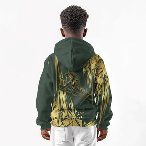 Montford Point Marines Overcoming Kid Hoodie Military History Camouflage Art