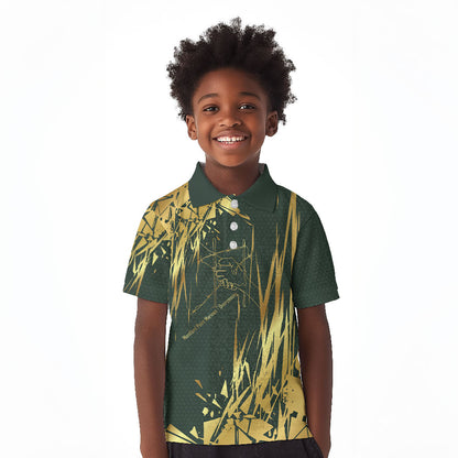 Montford Point Marines Overcoming Kid Polo Shirt Military History Camouflage Art