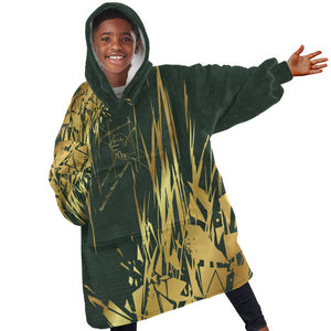 Montford Point Marines Overcoming Kid Wearable Blanket Hoodie Military History Camouflage Art