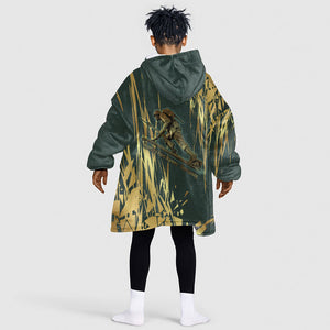 Montford Point Marines Overcoming Kid Wearable Blanket Hoodie Military History Camouflage Art