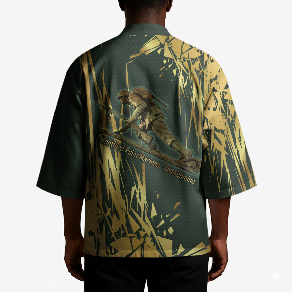 Montford Point Marines Overcoming Kimono Military History Camouflage Art