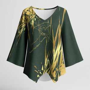 Montford Point Marines Overcoming Kimono Sleeve Blouse Military History Camouflage Art