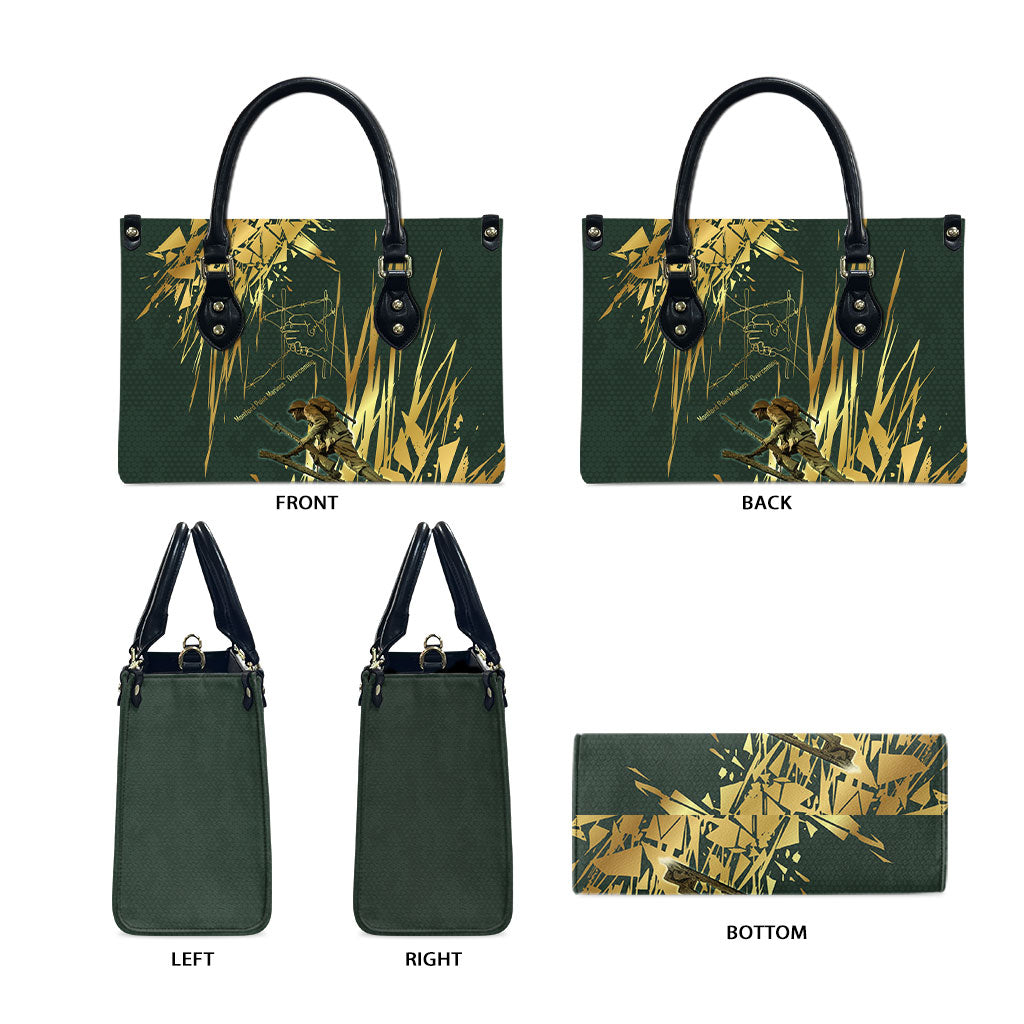 Montford Point Marines Overcoming Leather Bag Military History Camouflage Art