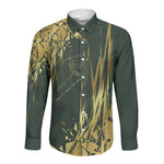 Montford Point Marines Overcoming Long Sleeve Button Shirt Military History Camouflage Art
