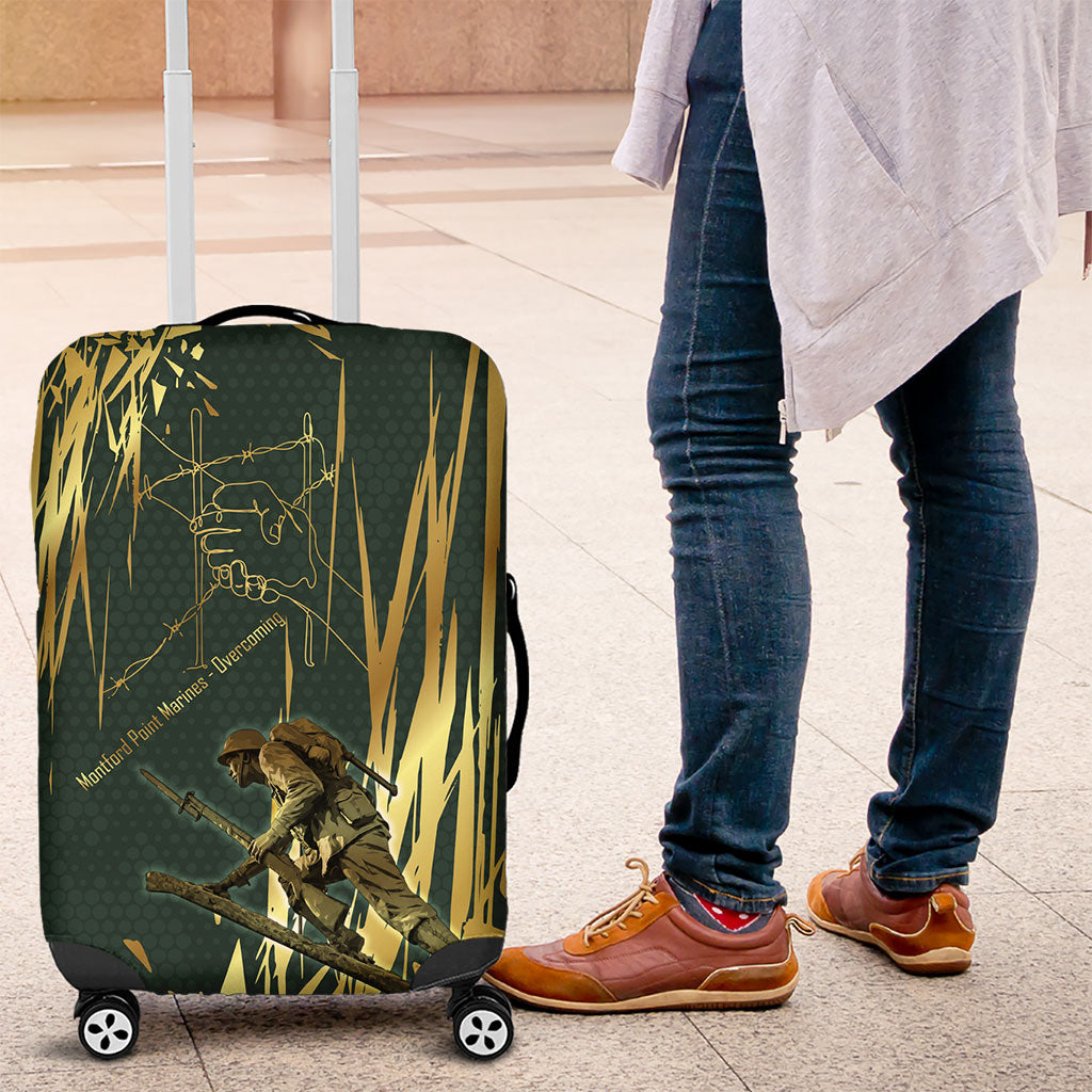 Montford Point Marines Overcoming Luggage Cover Military History Camouflage Art