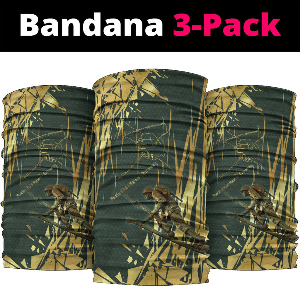 Montford Point Marines Overcoming Neck Gaiter Military History Camouflage Art
