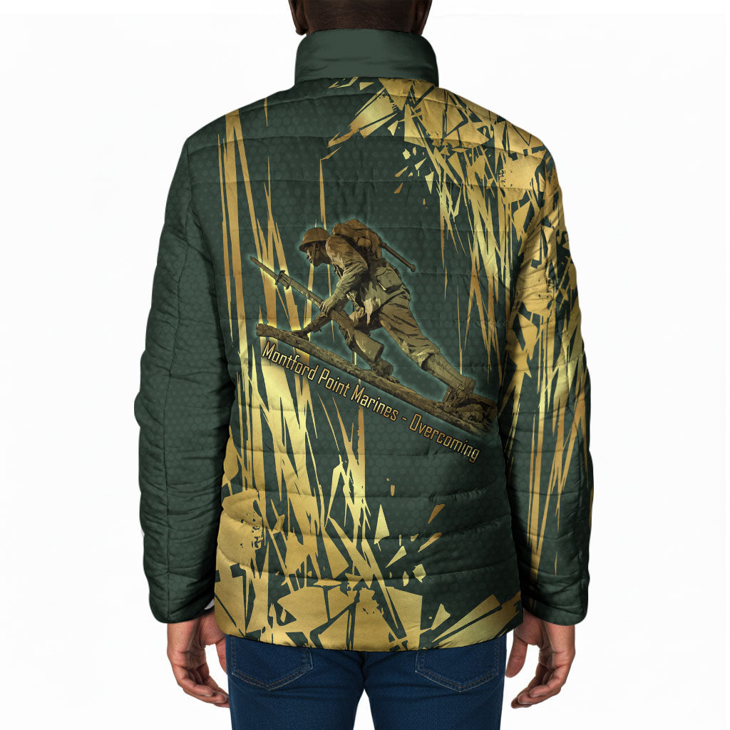 Montford Point Marines Overcoming Padded Jacket Military History Camouflage Art