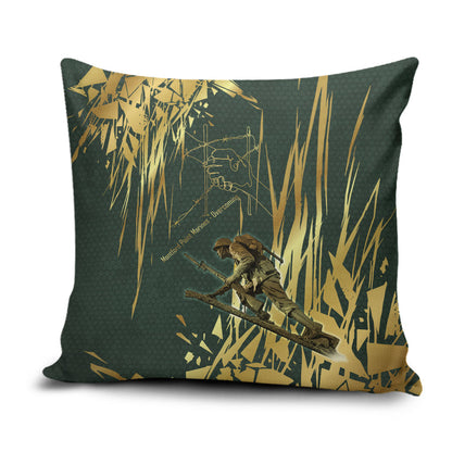Montford Point Marines Overcoming Pillow Cover Military History Camouflage Art