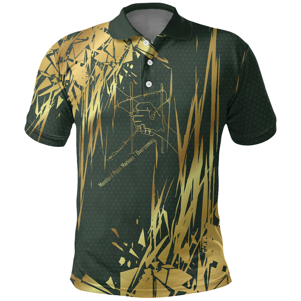 Montford Point Marines Overcoming Polo Shirt Military History Camouflage Art