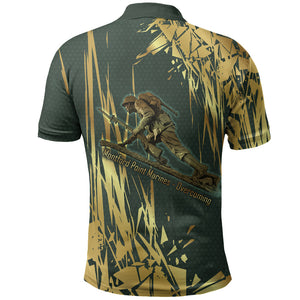 Montford Point Marines Overcoming Polo Shirt Military History Camouflage Art