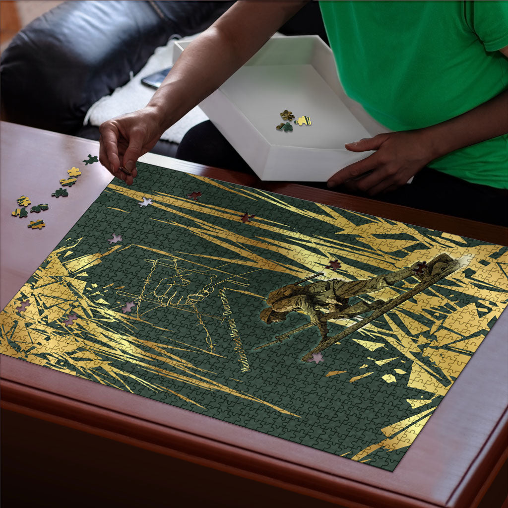 Montford Point Marines Overcoming Puzzle Military History Camouflage Art