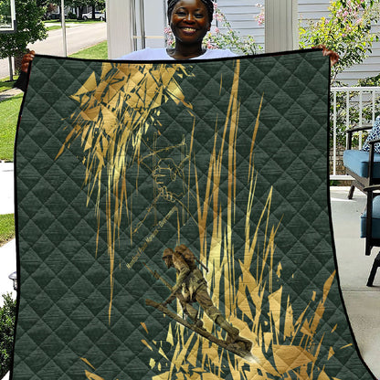 Montford Point Marines Overcoming Quilt Military History Camouflage Art