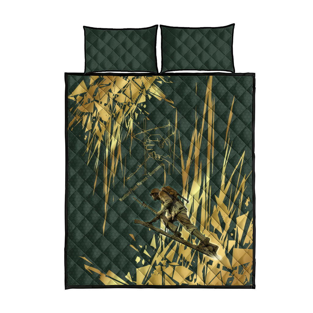 Montford Point Marines Overcoming Quilt Bed Set Military History Camouflage Art
