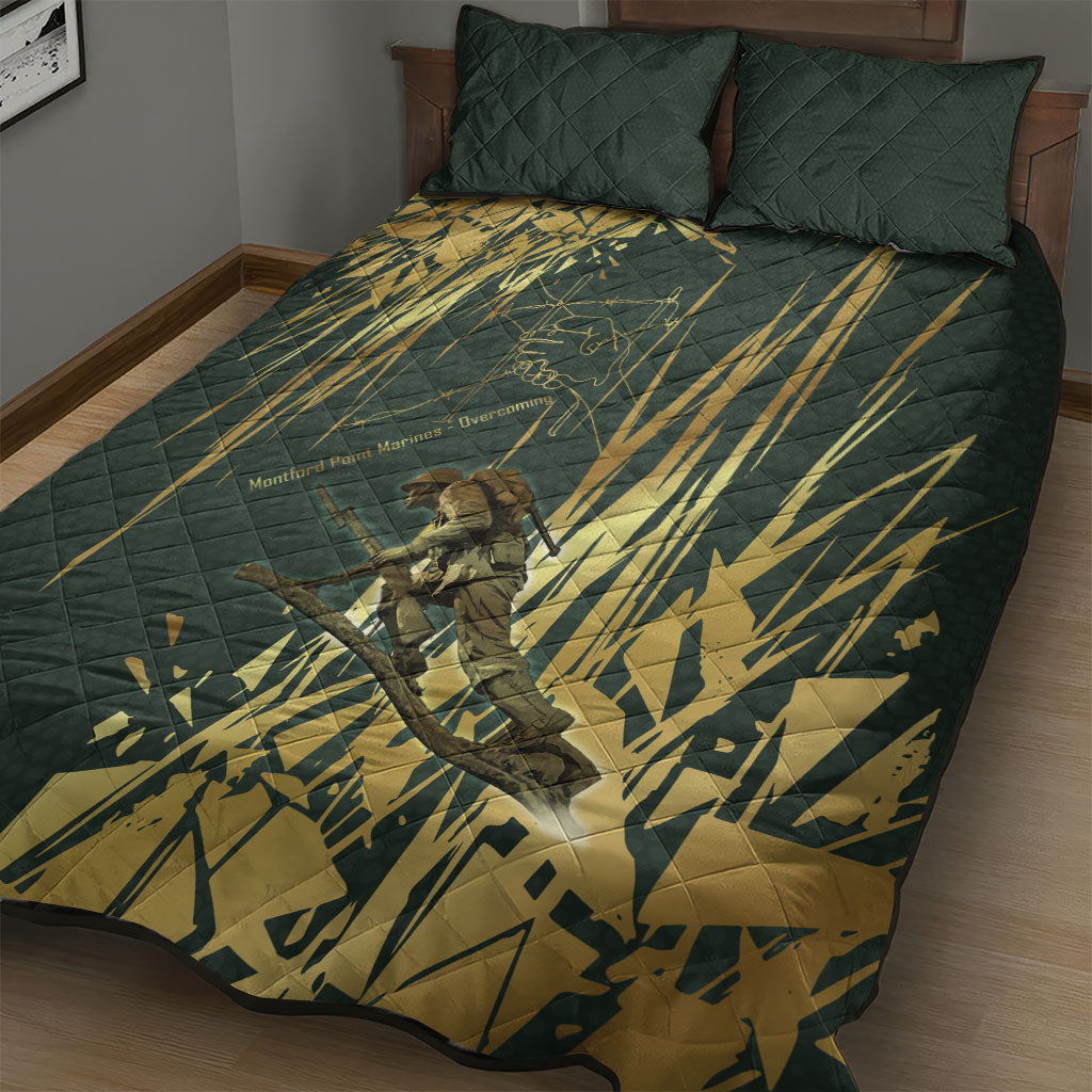 Montford Point Marines Overcoming Quilt Bed Set Military History Camouflage Art