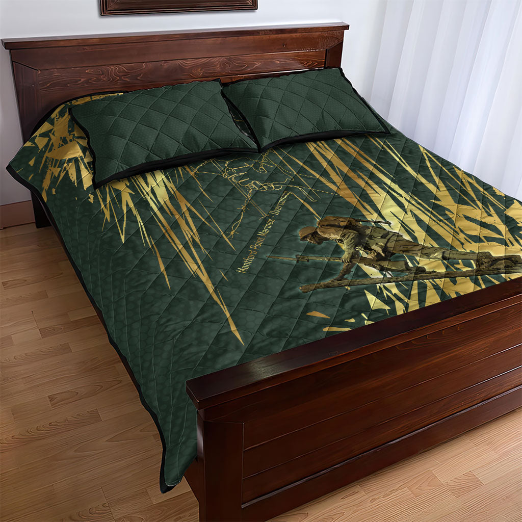 Montford Point Marines Overcoming Quilt Bed Set Military History Camouflage Art