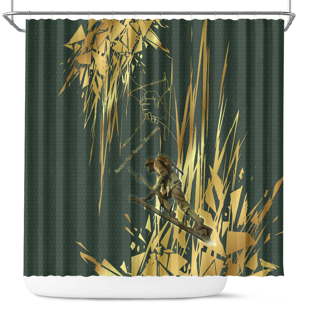 Montford Point Marines Overcoming Shower Curtain Military History Camouflage Art