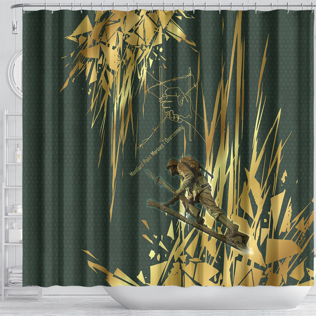 Montford Point Marines Overcoming Shower Curtain Military History Camouflage Art