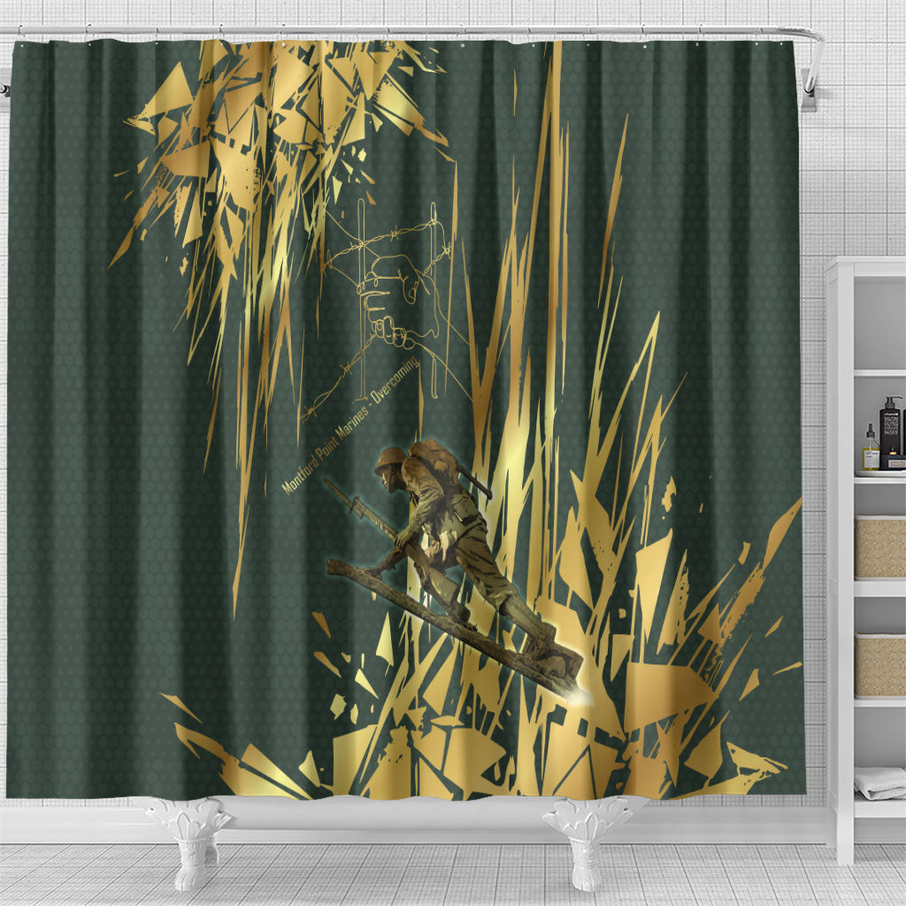 Montford Point Marines Overcoming Shower Curtain Military History Camouflage Art