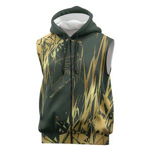 Montford Point Marines Overcoming Sleeveless Zip Hoodie Military History Camouflage Art