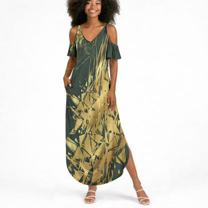 Montford Point Marines Overcoming Summer Maxi Dress Military History Camouflage Art