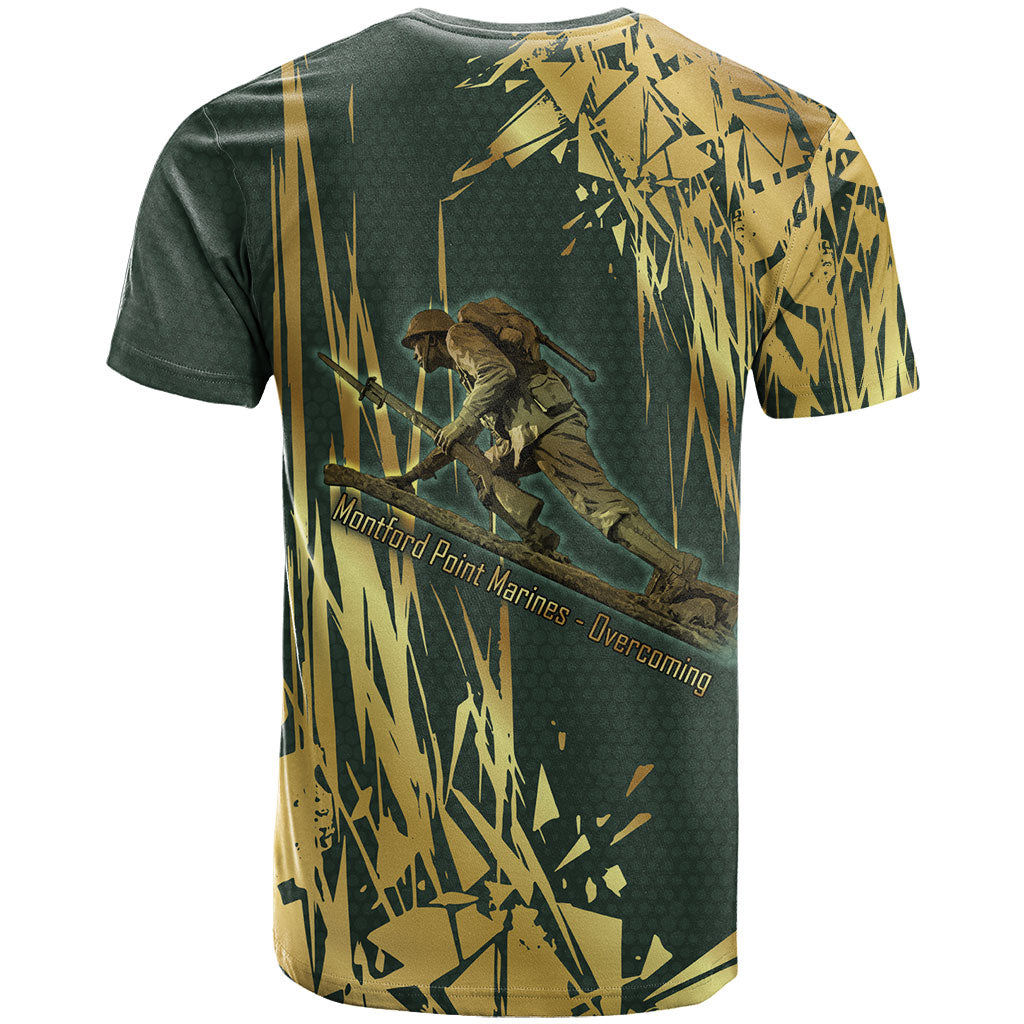 Montford Point Marines Overcoming T shirt Military History Camouflage Art