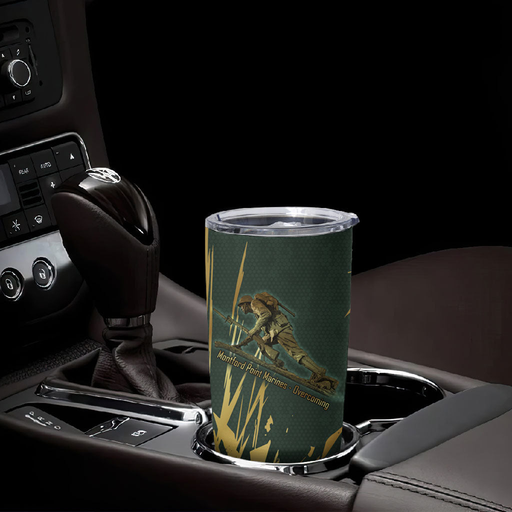Montford Point Marines Overcoming Tumbler Cup Military History Camouflage Art