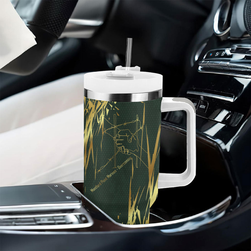 Montford Point Marines Overcoming Tumbler With Handle Military History Camouflage Art