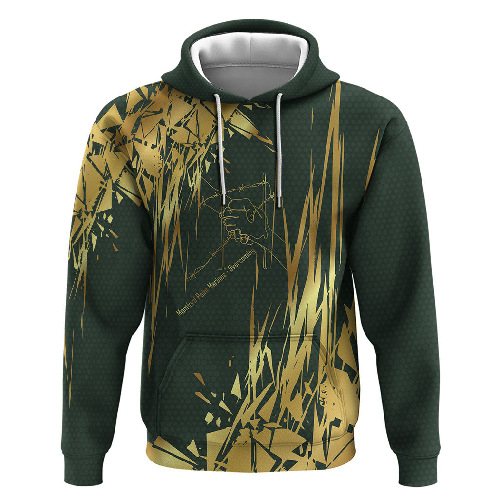 Montford Point Marines Overcoming Zip Hoodie Military History Camouflage Art