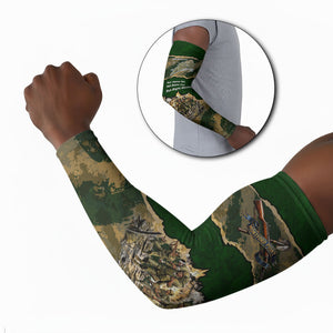 Montford Point Marines Not Above You Arm Sleeves Iwo Jima Military Map Camouflage Vintage Art