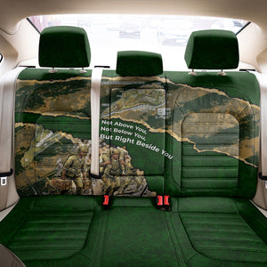 Montford Point Marines Not Above You Back Car Seat Cover Iwo Jima Military Map Camouflage Vintage Art