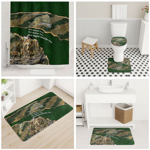 Montford Point Marines Not Above You Bathroom Set Iwo Jima Military Map Camouflage Vintage Art