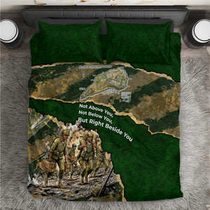 Montford Point Marines Not Above You Bedding Set Iwo Jima Military Map Camouflage Vintage Art