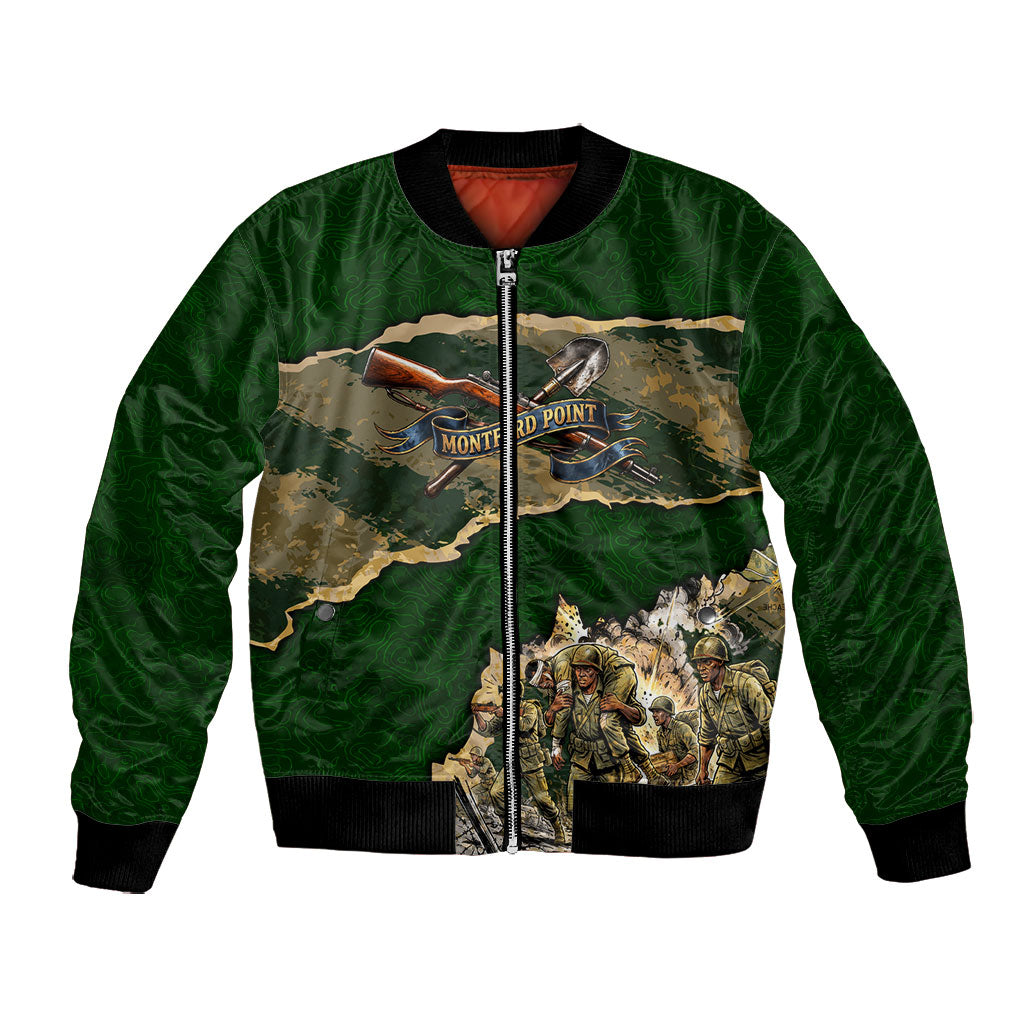Montford Point Marines Not Above You Bomber Jacket Iwo Jima Military Map Camouflage Vintage Art