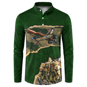 Montford Point Marines Not Above You Button Sweatshirt Iwo Jima Military Map Camouflage Vintage Art