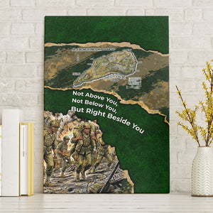 Montford Point Marines Not Above You Canvas Wall Art Iwo Jima Military Map Camouflage Vintage Art