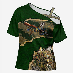 Montford Point Marines Not Above You Cross Shoulder Shirt Iwo Jima Military Map Camouflage Vintage Art