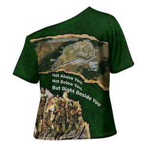 Montford Point Marines Not Above You Cross Shoulder Shirt Iwo Jima Military Map Camouflage Vintage Art
