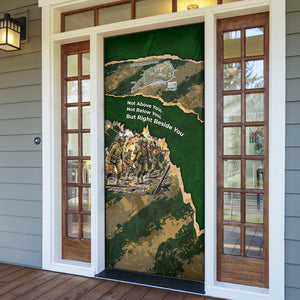 Montford Point Marines Not Above You Door Cover Iwo Jima Military Map Camouflage Vintage Art
