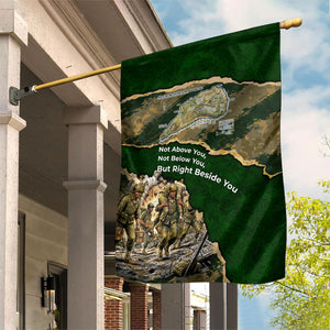Montford Point Marines Not Above You Garden Flag Iwo Jima Military Map Camouflage Vintage Art