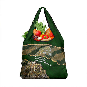 Montford Point Marines Not Above You Grocery Bag Iwo Jima Military Map Camouflage Vintage Art