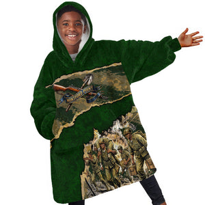 Montford Point Marines Not Above You Kid Wearable Blanket Hoodie Iwo Jima Military Map Camouflage Vintage Art