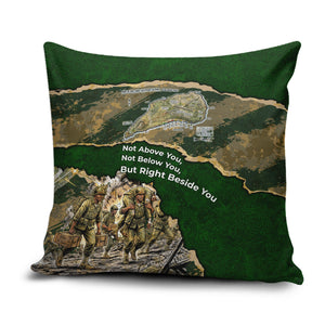 Montford Point Marines Not Above You Pillow Cover Iwo Jima Military Map Camouflage Vintage Art