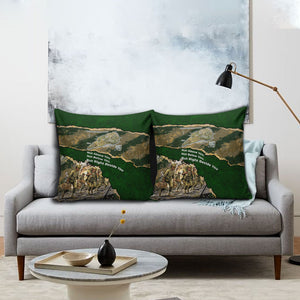 Montford Point Marines Not Above You Pillow Cover Iwo Jima Military Map Camouflage Vintage Art