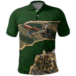 Montford Point Marines Not Above You Polo Shirt Iwo Jima Military Map Camouflage Vintage Art